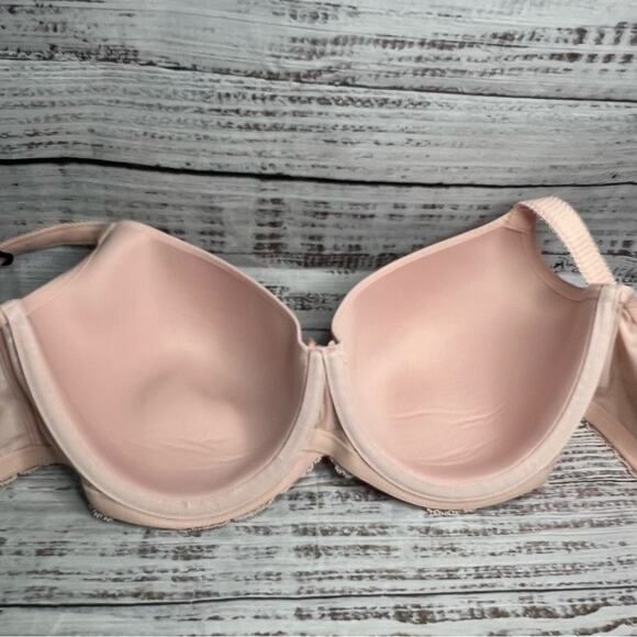 Sculptresse by Panache 38FF Sasha Molded Plunge T-Shirt Bra Soft Pink NEW - Picture 3 of 12